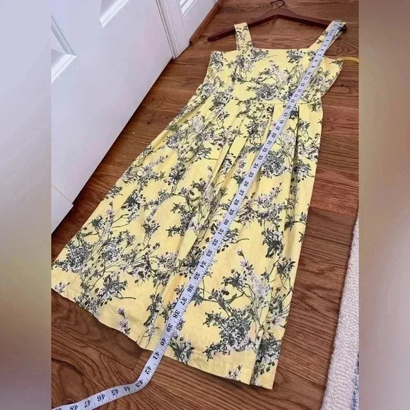 Alex Marie Whitney Pleated Yellow Floral Dress perfect for Easter - Picture 11 of 11